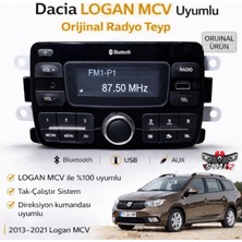 Dacia Logan Mcv Uyumlu Orijinal Radyo Teyp (Cd’siz) Yeni Versiyon Beyaz Ekranlı 280218771R