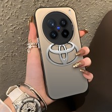 HONTINGA Vivo X200 Pro ile Uyumlu Kılıfı Silikon Kenar Sert Arka Düşüme Önleyici Basitlik Anti Düşme Kamera Korumali Toyota Desen Telefon Kılıfı Kadın ve Erkek Için Uygundur K1-1113
