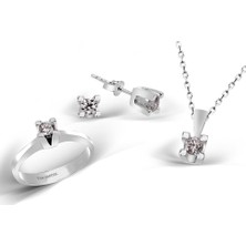 Kuyumcudükkanı Kuyumcudükkani Tektaş Mini Set -24030-W-W