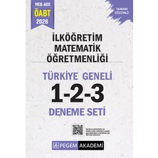 Pegem Akademi Yayıncılık 2026 MEB AGS ÖABT İlköğretim Matematik Öğretmenliği Tamamı Çözüml