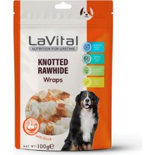 Lavital Ördek Etli Sarılı Kemik Köpek Ödülü 100 gr