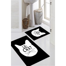 Rovigo Home Dijital Baskı  2'li Banyo Paspas  Takımı RVG5294  100X60+60X50 cm
