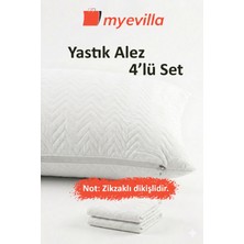 My Evilla Sıvı Geçirmez Kapitoneli Yastık Alezi 50X70 cm – Konforlu, Dolgulu ve Hijyenik Koruma 2 Paket (4 Adet)