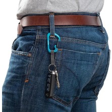 Nite Ize Slidelock Keyring Alüminyum Karabiner #3 -Mavi