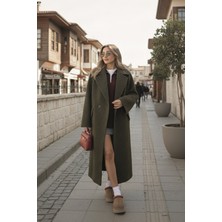 Barbora Kışlık Astarlı Detaylı Kadın Kaşmir Kaban