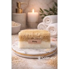 Veniv %100 Doğal Kabak Lifli Sabun - Pirinç & Keçi Sütü - 100 gr