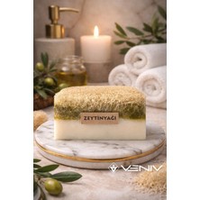 Veniv %100 Doğal Kabak Lifli Sabun - Zeytin Yağlı & Keçi Sütü - 100 gr