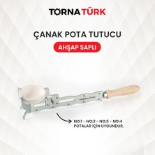 Çanak Pota Tutucu Ahşap Saplı