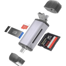 Keepro Type C USB 3.0 Mikro Kart Okuyucu Otg Sd Card Reader Çevirici Adaptör