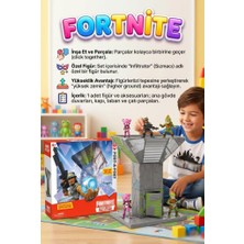 Farbu Oyuncak Fortnite Temalı Minyatür Figürlü ve Tak-Birleştir Kuleli Dekoratif Yapı Oyuncak Seti