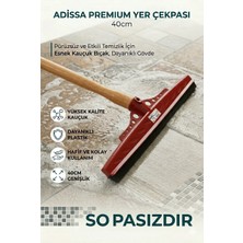 Adissa Premium Kırmızı Çekpas Çekçek Yersil Ucu 40 cm Sağlam Kauçuk Dayanıklı Plastik (Sap Hariçtir)