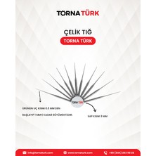 Çelik Tığ (Konik Mil) 1 Paket ( 3 Adet)