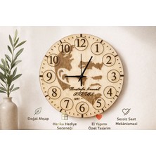 Atatürk Desnli Ahşap Duvar Saatı