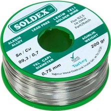 Powermaster Soldex 0.75 mm 200 gr Kurşunsuz Lehim Teli