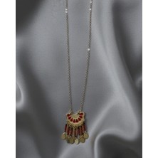 Gold Renkli Yelpaze Kolye