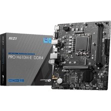 MSI Msı Pro H610M-E 2xddr4 Vga/hdmı 1xm.2 1xglan 1700P Anakart