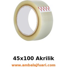 Barışkan Akrilik Koli Bandı 45 mm x 100 M Şeffaf 6'lı Paket