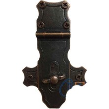 Nemere Dekoratif Anahtarlı Sandık Askısı - 40X65MM, Oksit, 100 Adet