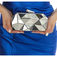 Zikzak Model Zincir Askılı Şık Abiye Çanta