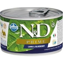 N&d Prime Mini Kuzu Etli ve Yaban Mersinli Yetişkin Köpek Konservesi 140 gr