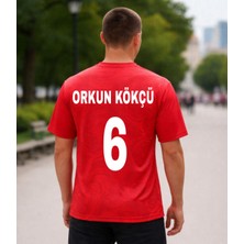 Bite Nose Türkiye Orkun Kökçü 6 Numara Yetişkin 2026/28 Milli Takım Forma T-Shirt Özel Tasarım Yeni Sezon