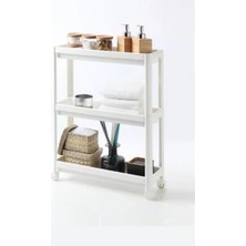 İlanib Ticaret Beyaz Çok Amaçlı Katlı Raf Ünitesi (5567)