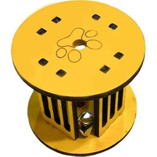 İlanib Ticaret Mini Silindir Eğlenceli Renkli Sağlam Küçük Pati Izi Şekilli Kedi Oyuncağı (5567)