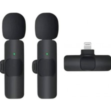 Pileli Store ZR108 K9 Ikili Lightning Mikrofon