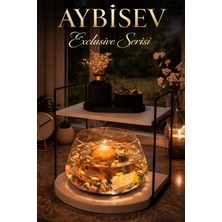 Reyo Ok-Ay Store Düz Raflı Işıklı Lüks Cam Fanus Içinde Beta Balığı Için Özel Tasarım Masa Üstü Dekoratif Akvaryum Siyah-Beyaz