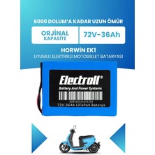 Electroll Horwin Ek1 Batarya (Standart Kapasite) Lifepo4 72V 36AH Elektrikli Motosiklet Bataryası