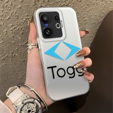 HONTINGA Vivo X200 Fe ile Uyumlu Kılıfı Silikon Kenar Sert Arka Düşüme Önleyici Basitlik Anti Düşme Kamera Korumali Togg Desen Telefon Kılıfı Kadın ve Erkek Için Uygundur K1-1099