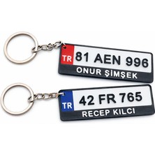 Mosso Steel Kişiye Özel Plaka Şeklinde Anahtarlık Tüm Renklerde Baskı