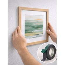 Huzur Elektrik Yeşil Siyah Çift Taraflı Köpük Bant 15 mm x 10 mt