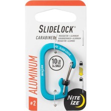 Nite Ize Slidelock Alüminyum Carabiner #2- Mavi