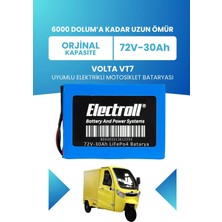 Electroll Volta Vt7 Batarya (Standart Kapasite) Lifepo4 72V 30AH Elektrikli Motosiklet Bataryası