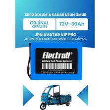 Electroll Jpn Avatar Vip Pro Batarya (Standart Kapasite) Lifepo4 72V 30AH Elektrikli Motosiklet Bataryası