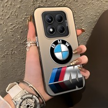 HONTINGA Xiaomi Redmi Note 14 Pro ile Uyumlu Kılıfı Silikon Kenar Sert Arka Düşüme Önleyici Basitlik Anti Düşme Kamera Korumali Bmw Desen Telefon Kılıfı Kadın ve Erkek Için Uygundur K1-1108