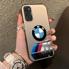 HONTINGA Samsung Galaxy S20 Fe ile Uyumlu Kılıfı Silikon Kenar Sert Arka Düşüme Önleyici Basitlik Anti Düşme Kamera Korumali Bmw Desen Telefon Kılıfı Kadın ve Erkek Için Uygundur K1-1108