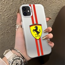 HONTINGA iPhone 12 Pro ile Uyumlu Kılıfı Silikon Kenar Sert Arka Düşüme Önleyici Basitlik Anti Düşme Kamera Korumali Ferrari Desen Telefon Kılıfı Kadın ve Erkek Için Uygundur K1-1109