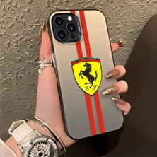 HONTINGA iPhone 14 Pro Max ile Uyumlu Kılıfı Silikon Kenar Sert Arka Düşüme Önleyici Basitlik Anti Düşme Kamera Korumali Ferrari Desen Telefon Kılıfı Kadın ve Erkek Için Uygundur K1-1109