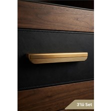 Zeraf Ev 3 Adet Vento Matte Albfrin Lüks Mobilya Kulbu 224MM - 3'lü Set (Çekmece ve Dolap Kulbu)