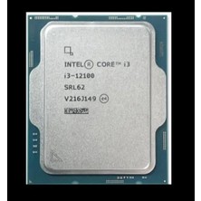 Intel (12.nesil) Alder Lake I3-12100 3.30GHZ ~ 4.30GHZ 12MB 1700P Işlemci Tray (Fansız)