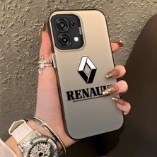 HONTINGA Oppo A6 Pro 5g ile Uyumlu Kılıfı Silikon Kenar Sert Arka Düşüme Önleyici Basitlik Anti Düşme Kamera Korumali Renault Desen Telefon Kılıfı Kadın ve Erkek Için Uygundur K1-1104