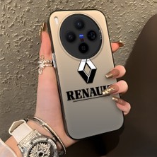 HONTINGA Vivo X300 ile Uyumlu Kılıfı Silikon Kenar Sert Arka Düşüme Önleyici Basitlik Anti Düşme Kamera Korumali Renault Desen Telefon Kılıfı Kadın ve Erkek Için Uygundur K1-1104