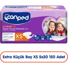 Canped Çocuklar Için Belbantlı Hasta Bezi Xs Beden 30X5 150 Adet