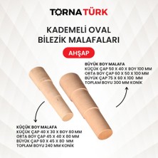 Kademeli Oval Bilezik Malafaları - Ahşap