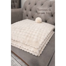Hig Store Tavşan Tüyü Ithal Bubble Ultra Yumuşak Kaymaz Yıkanabilir Koltuk/çekyat Örtüsü 170X210 Büyük Ebat