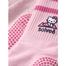 Solvee Collection Hellokity Pilates Kaydırmaz Taban Çorap