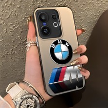 HONTINGA Vivo X200 Fe ile Uyumlu Kılıfı Silikon Kenar Sert Arka Düşüme Önleyici Basitlik Anti Düşme Kamera Korumali Bmw Desen Telefon Kılıfı Kadın ve Erkek Için Uygundur K1-1108