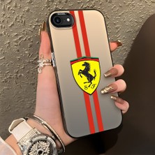 HONTINGA iPhone 8 ile Uyumlu Kılıfı Silikon Kenar Sert Arka Düşüme Önleyici Basitlik Anti Düşme Kamera Korumali Ferrari Desen Telefon Kılıfı Kadın ve Erkek Için Uygundur K1-1109